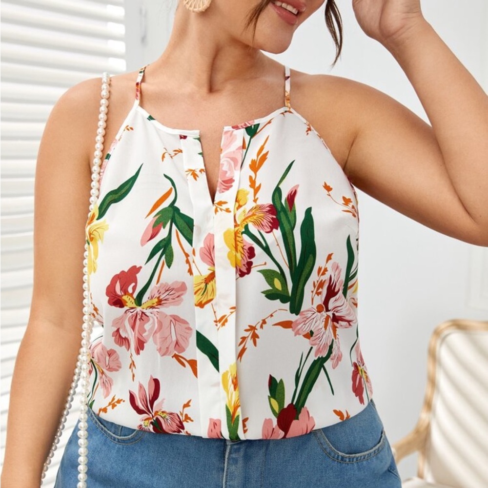 Floral Halter Neck Top